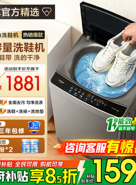 【补贴15%】海尔全自动家用洗鞋衣机洗脱一体专用刷鞋除菌HQ2T565