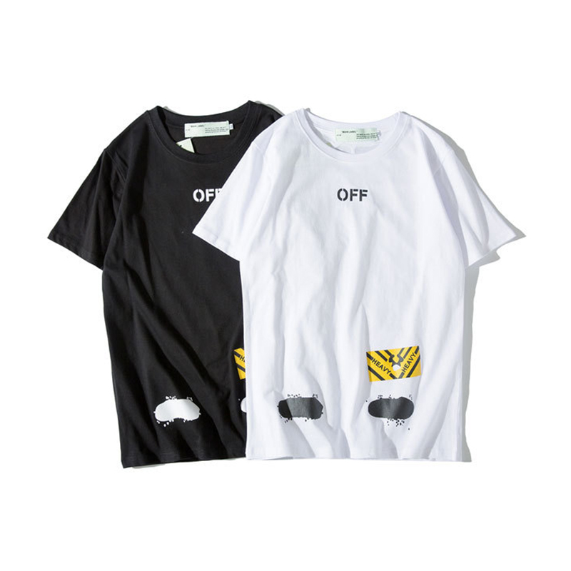 ÖìÕÆ¹ñ2018³±OFF»ù´¡¿îTÐô WHITE¶ÌÐäTÐôб¸ÜÌõÎÆ¶ÌÐäTÐô´òµ×ÉÀÄÐ