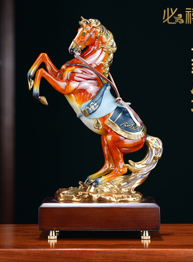 全铜马摆件赤兔马到成功