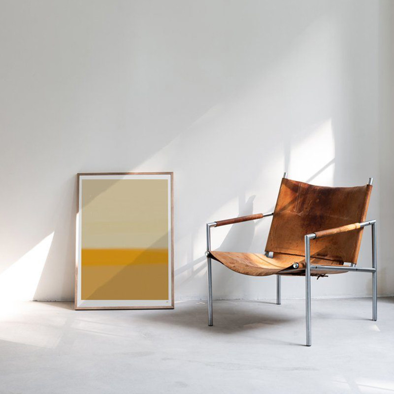 落日装饰画渐变彩色抽象挂画客厅玄关背景墙北欧ins风小众落地画