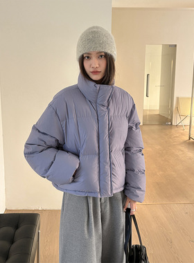 TG 经典不过时蓬蓬保暖无帽立领百搭羽绒外套女2025冬季新款25829