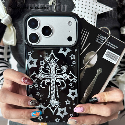 哥特十字架星星暗黑复古手机壳