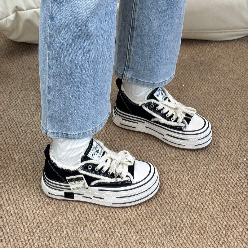 Good奈小个子增高厚底乞丐风帆布鞋女春季新款休闲百搭运动板鞋潮,女鞋,帆布鞋,淘宝优惠券,粉丝福利购,淘宝优惠卷