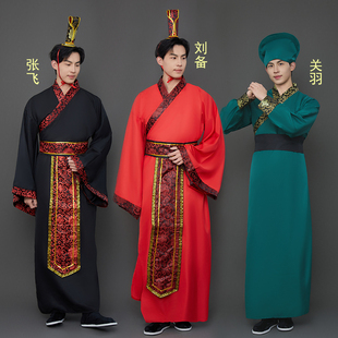 成人古装汉服男装诸葛亮关羽张飞刘备曹操草船借箭三国演义服装男