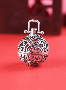 香囊香薰锁骨链坠吊饰女925银