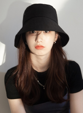 日本Rosex春夏季纯色素颜防UV渔夫帽女韩版百搭防晒遮阳太阳帽子