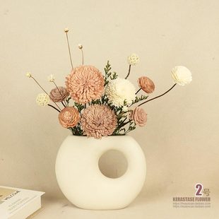 干花高级感装 饰品 饰摆件客厅通草复古新房室内家居摆设花束插花装