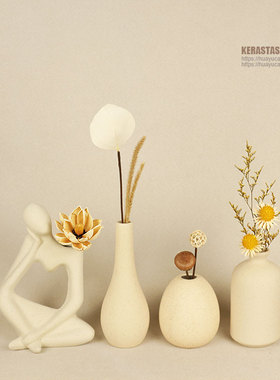 摆件家居饰品女服装店软装客厅玄关电视柜展示架橱柜子干花装饰品