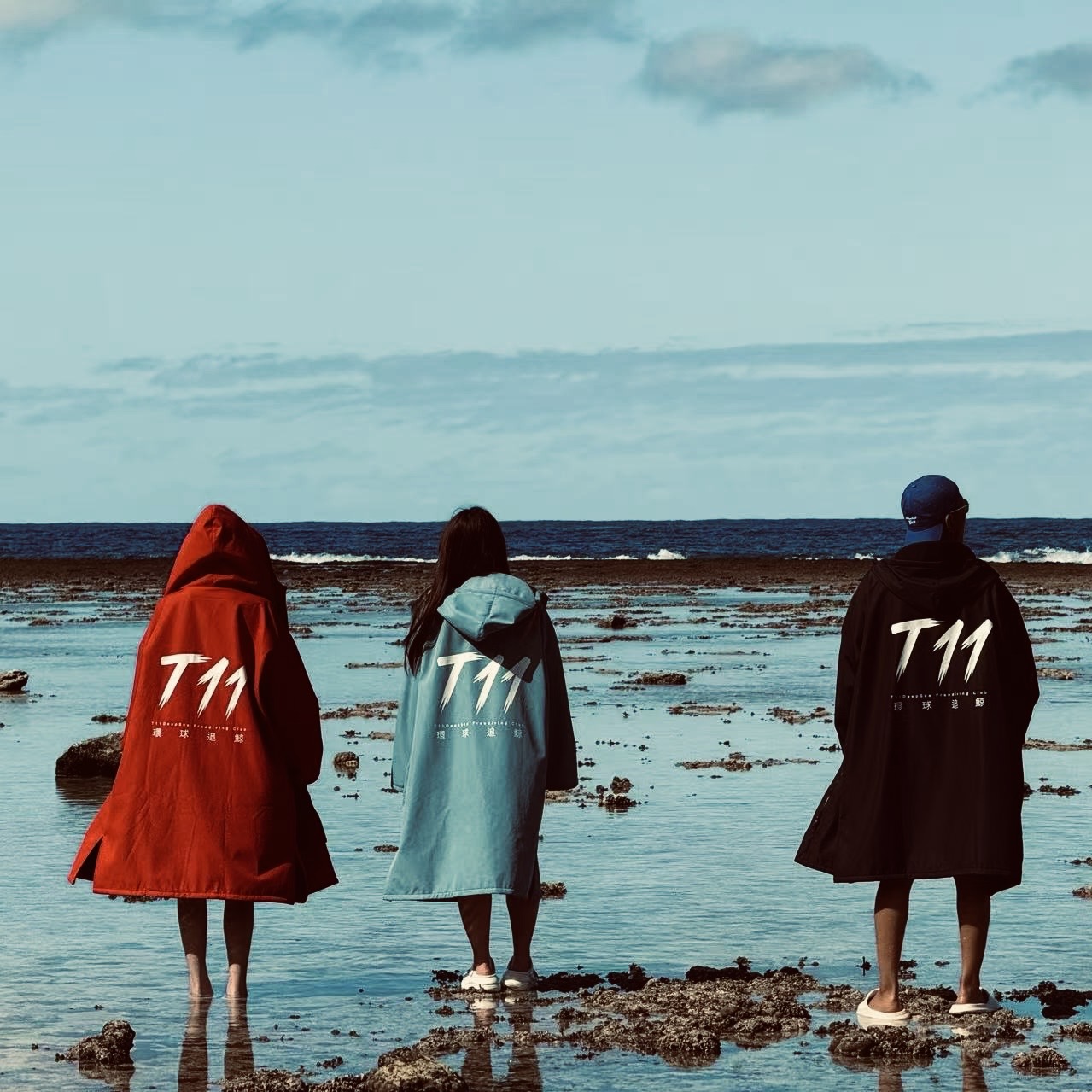 T11DeepSea环球追鲸 男女追鲸自由潜水专用防风防水斗篷 速干保暖