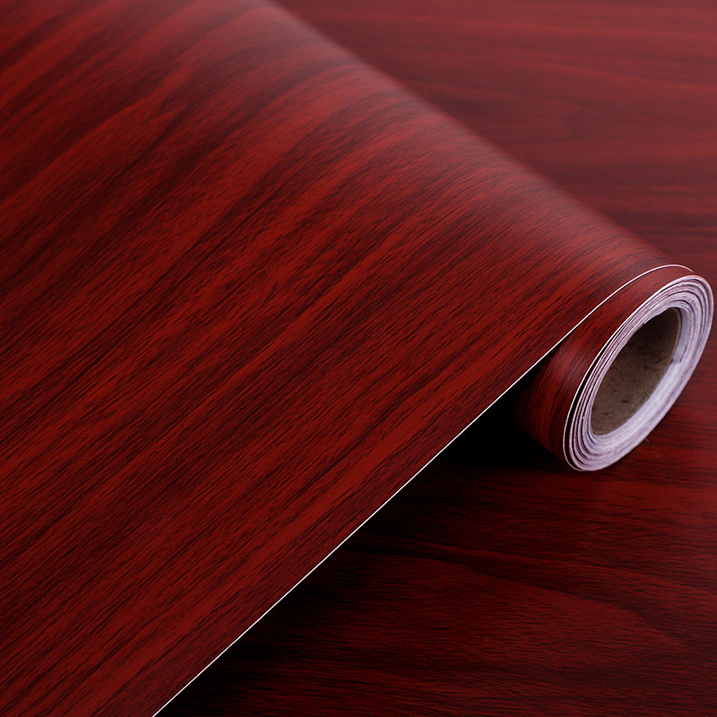 贴纸红枫木自粘防水翻新红色