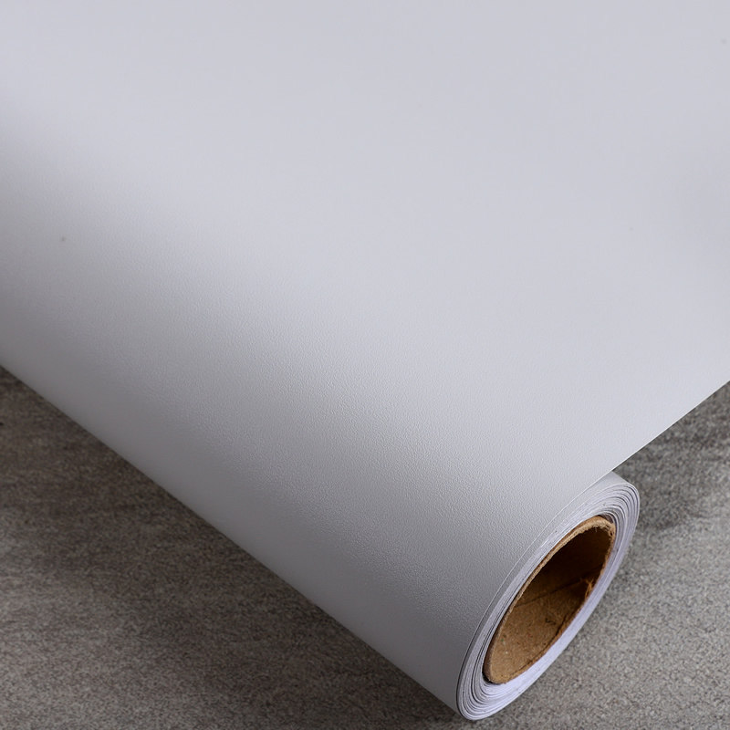 加厚哑光磨砂烟灰灰色贴纸自粘墙纸展柜工业风水泥灰北欧风即时贴