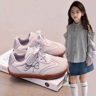 韩国女童运动鞋春秋2026新款儿童德训鞋中大童板鞋芭蕾鞋子休闲鞋