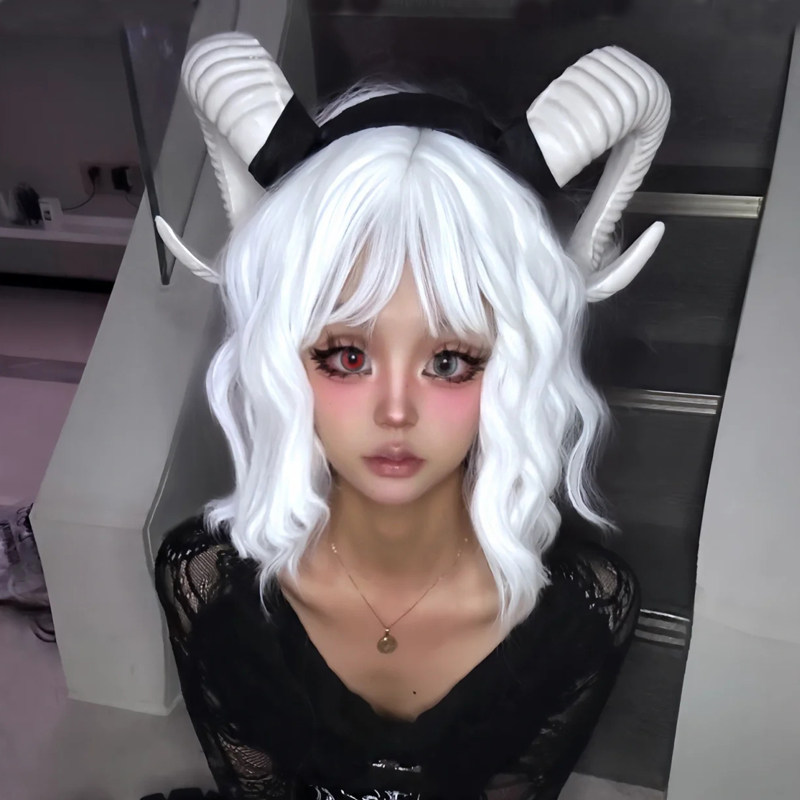 DIY漫展魔王发箍万圣节恶魔头饰