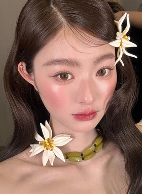 2025新款今年流行爆款花朵项链女