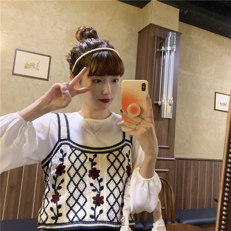 春夏2025新款复古刺绣修身显瘦小个子外搭叠穿很仙的小吊带背心女