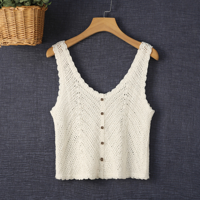外搭针织马夹女背心夏小清新
