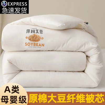 冬天加厚保暖超柔大豆纤维被子