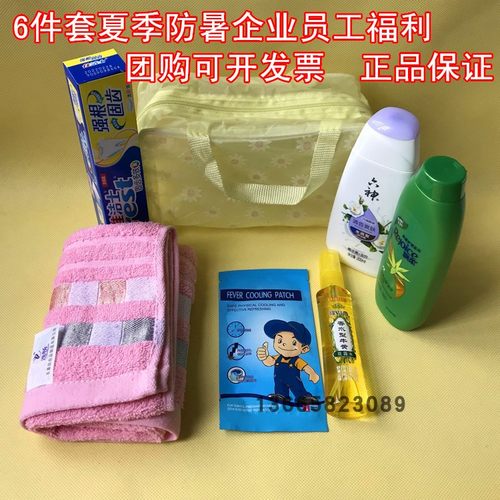 夏季福利洗漱套装用品清凉一夏高温慰问品单位劳保防暑降温手提包