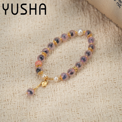 手链糖心玛瑙复古编织古风古法民族风手作AE357