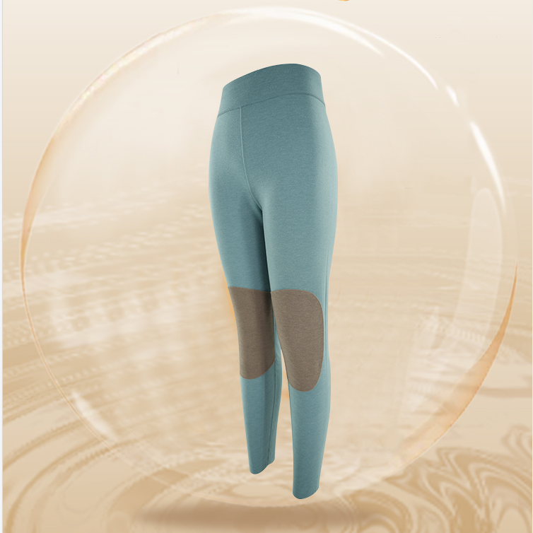 稻草人中厚发热纤维加长护膝女