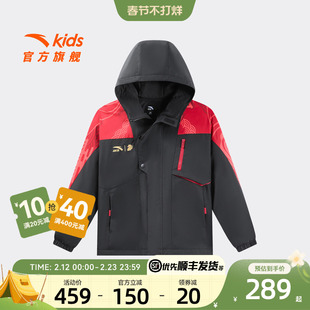 新年款安踏儿童男童摇粒绒运动上衣2026新款保暖中大童四防厚外套