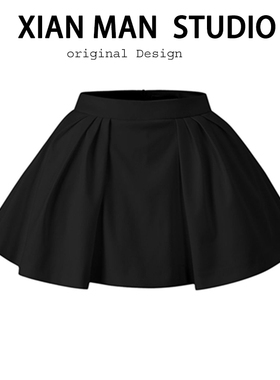 立体芭蕾蓬蓬裙洋气A字裙子春新款压褶显瘦韩系百搭休闲半身短裙