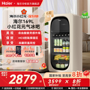 海尔169升元 气冰吧小型家用客厅冰箱节能冷藏柜饮料茶叶柜小冰箱