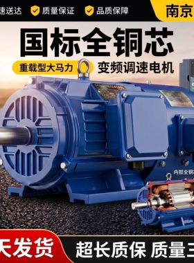 铜YVF/YVP变频调速电机380V三相异步电动机1.5/3/4/7.5/11KW三项