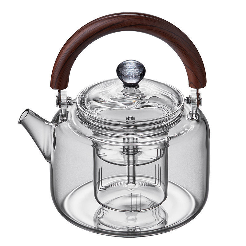 新羽玻璃蒸煮茶壶配件耐热提梁壶
