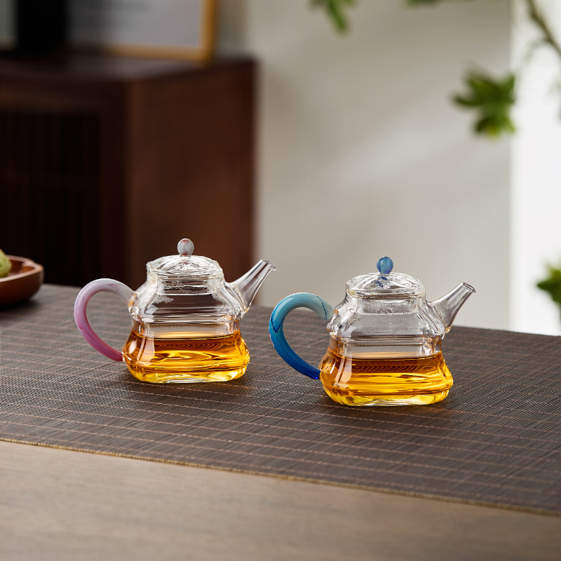 新羽手工玻璃泡茶壶小容量茶具