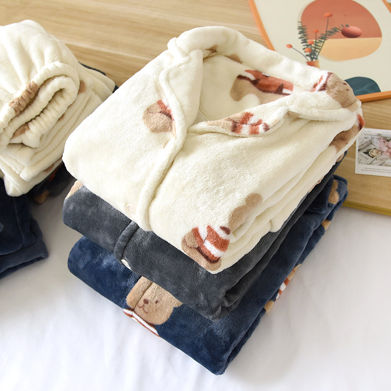 韩版情侣睡衣女冬款珊瑚绒加绒加厚保暖睡衣套装法兰绒男士家居服,女士内衣/男士内衣/家居服,睡衣/家居服套装,淘宝优惠券,粉丝福利购,淘宝优惠卷