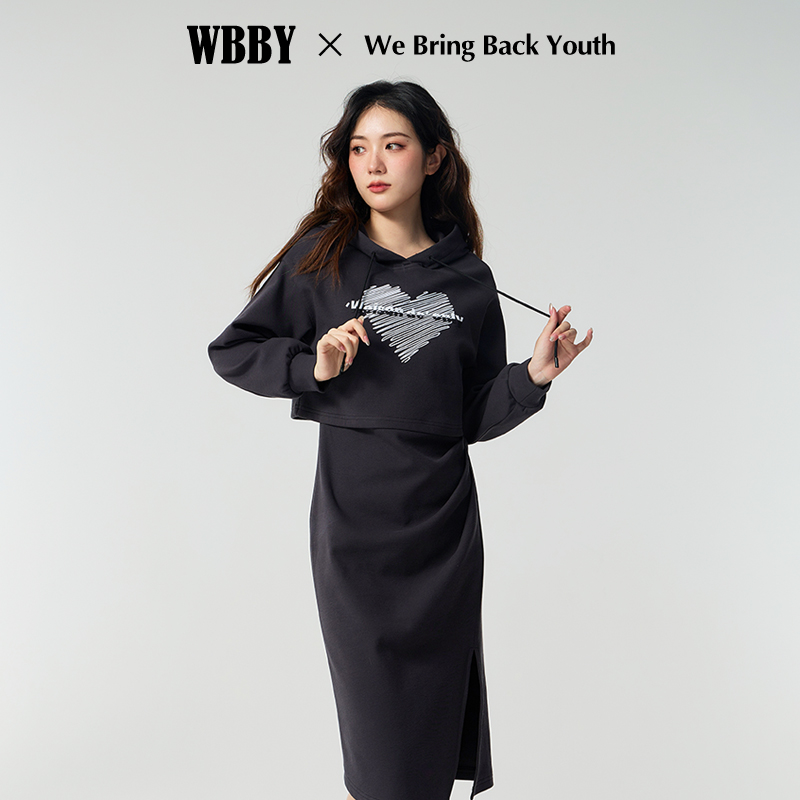 2025超火穿搭一整套卫衣连衣裙女