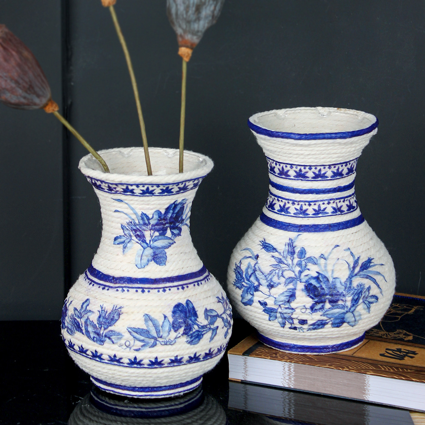 三八节手工diy青花花瓶国风摆件材料包制作女性沙龙妇女活动礼物,玩具/童车/益智/积木/模型,手工创意粘贴类,淘宝优惠券,粉丝福利购,淘宝优惠卷