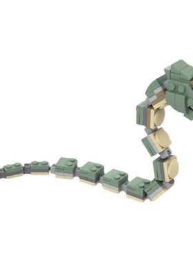 MOC积木套装模型 益智拼装跨境 哈利波特56644 小型蛇怪