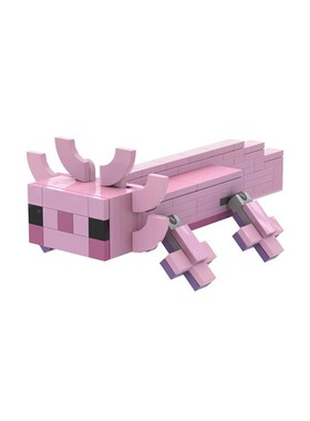 MOC积木DIY 54094 粉红蝾螈 六角恐龙 积木公仔模型创意跨境