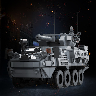 M1296龍騎兵步兵戰車MOC 軍事坦克武器裝 備拼裝 積木小顆粒 146076