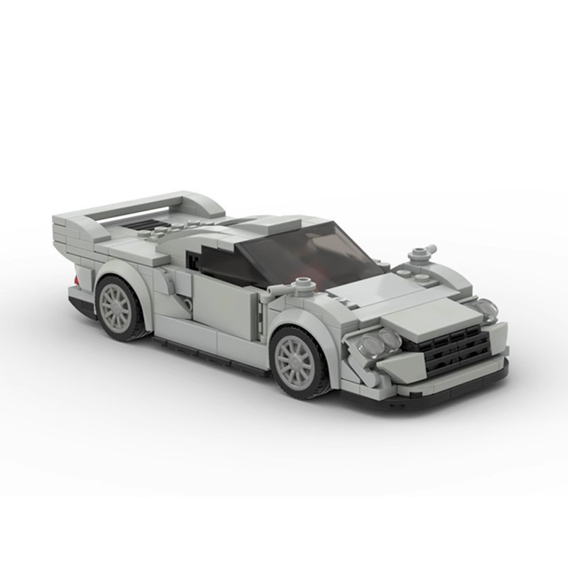 MOC积木 48503 梅赛-奔驰CLK GTR v2 模型八格车礼物