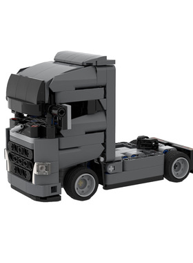 MOC积木兼容 67031迷你沃尔沃卡车 玩具套装欧洲卡车儿童模型