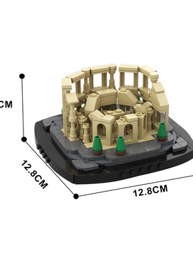 MOC-56792迷你罗马斗兽场DIY10276小颗粒积木益智拼装玩具