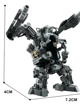 黑客帝国矩阵机甲积木模型MOC-127517小颗粒积木拼装儿童益智玩具