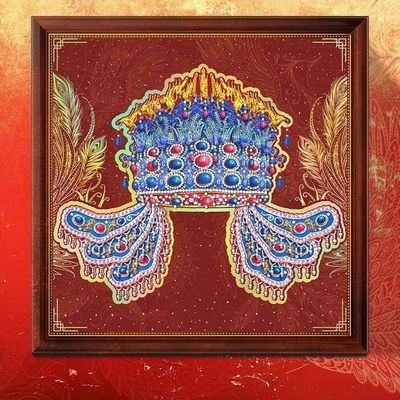 古部九龙九凤冠异形木质拼图平图带相框益智玩具装饰画礼物