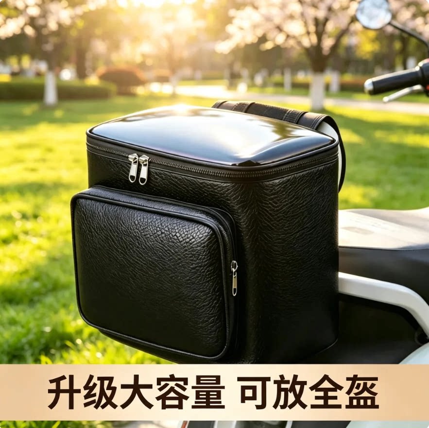 【防剐蹭】电动车后置半盔储物挂包大号电瓶车车载置物收纳大容量