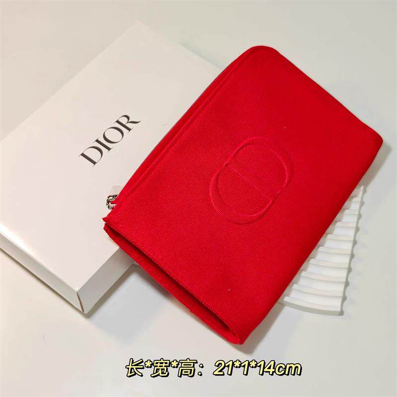 Dior迪奥女士化妆包洗漱包专柜大容量便携手包TF气垫包Ysl星星包