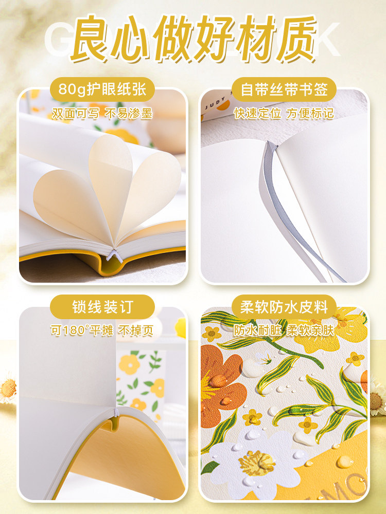 A5유화노트 하이룩백지 뮤지엄씰 체크인 여행스탬프 수집수첩 챕터북 일러스트북 아트레트로수첩 두꺼운다이어리