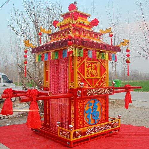 花轿镀锌钢管材质可折叠可拆卸