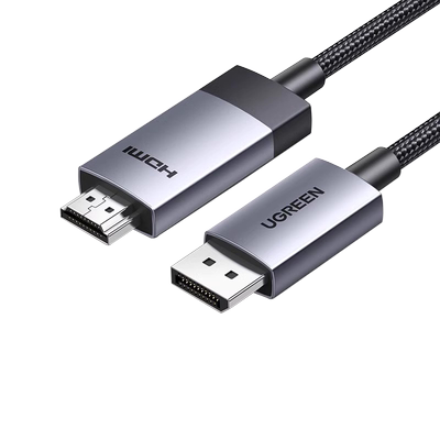 绿联dp转hdmi连接线4k高清转换器