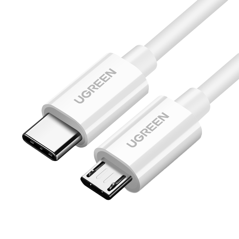 绿联type-c转microusb快充数据线
