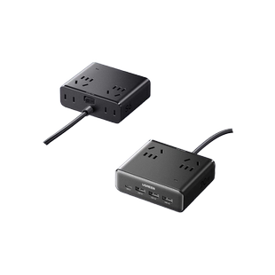 绿联S6魔方插座插排拖插线板usb多功能桌面充电站多孔转换器排插20w充电器typec快充头安卓多口插头