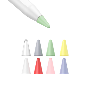 绿联笔尖套适用于苹果applepencil电容笔类纸膜双阻尼硅胶轻阻力防滑pencil1/2一二代ipad平板笔尖保护套