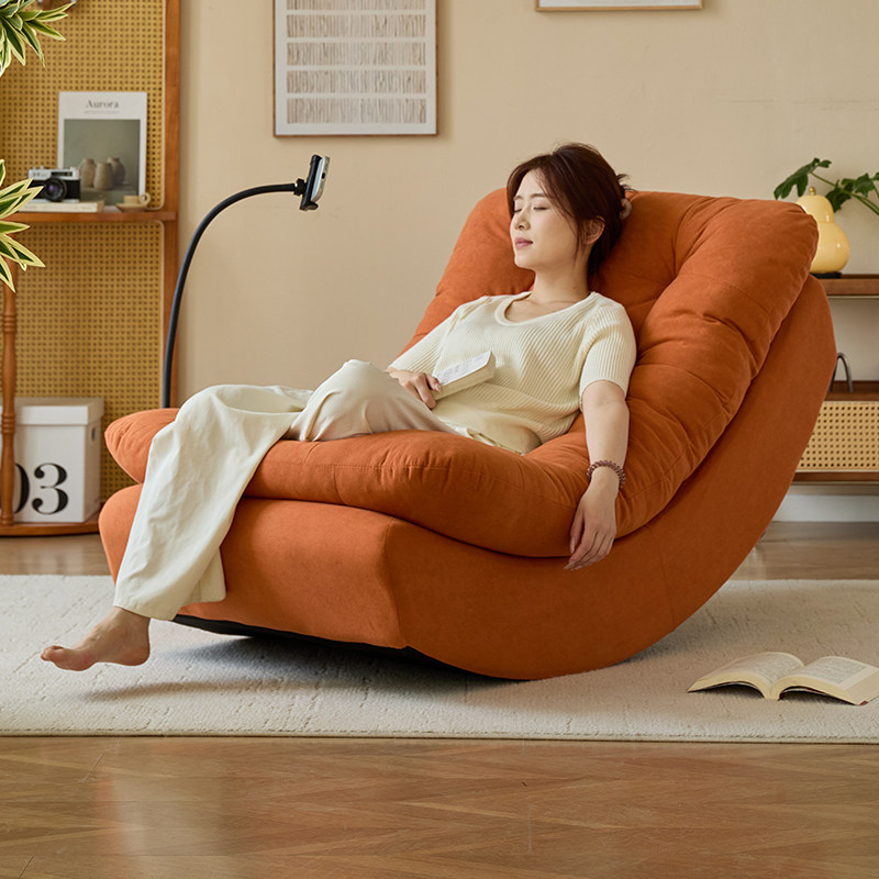 月亮摇摇椅实木躺椅家用休闲靠背单人椅成人可睡觉阳台懒人沙发椅,住宅家具,摇椅,淘宝优惠券,粉丝福利购,淘宝优惠卷